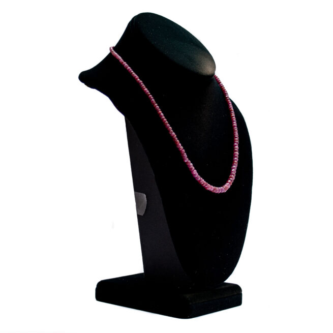 Goldplate Faceted Ruby Necklace - Image 4