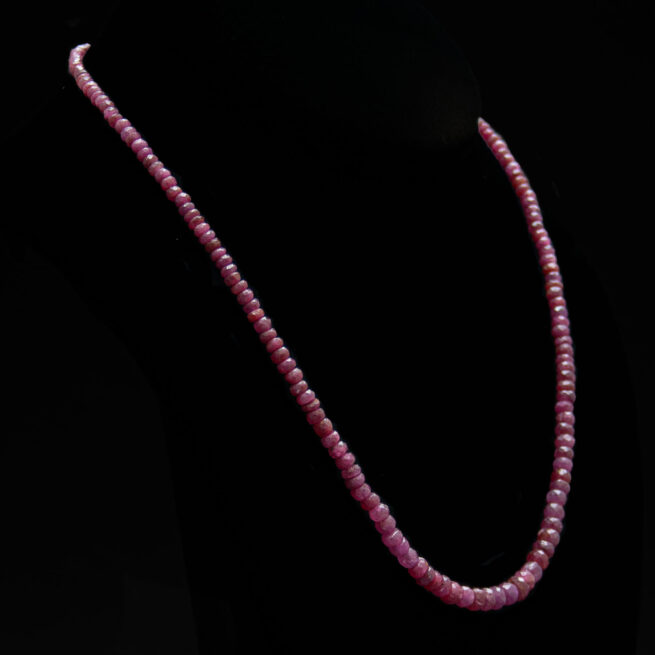 Goldplate Faceted Ruby Necklace - Image 2