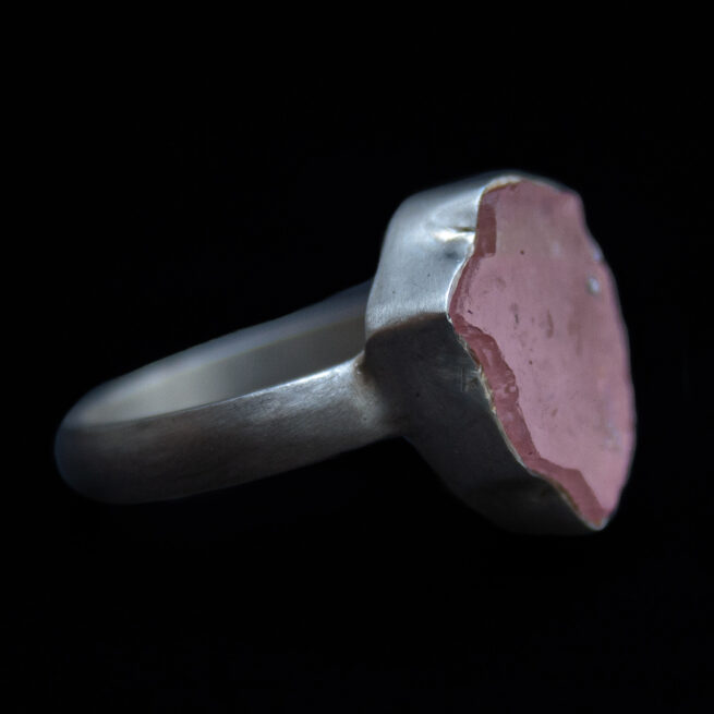 Bague Argent Tourmaline Rose – Image 2