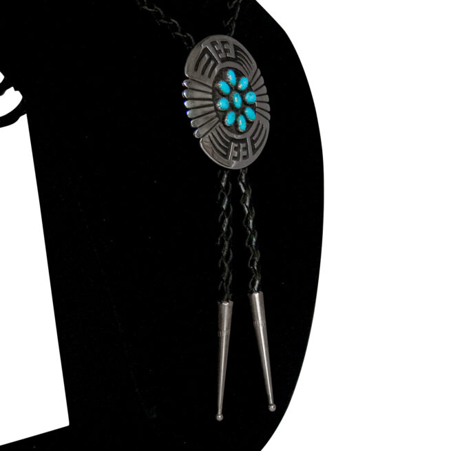 Rosco Scott Turquoise Bolo Tie - Image 2