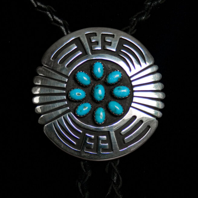 Rosco Scott Turquoise Bolo Tie - Image 3