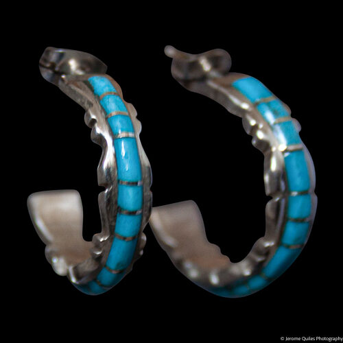 Sheldon Lalio Turquoise Earring Hoops