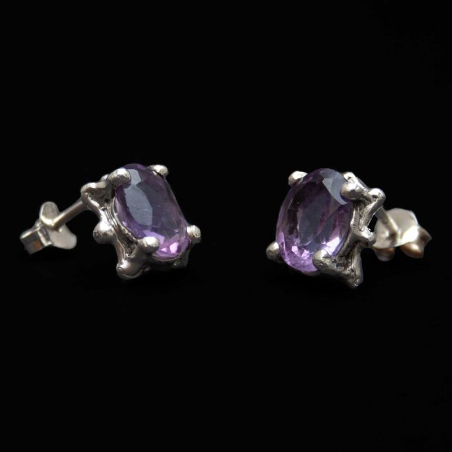 Clous d'Oreilles Améthyste – Image 2