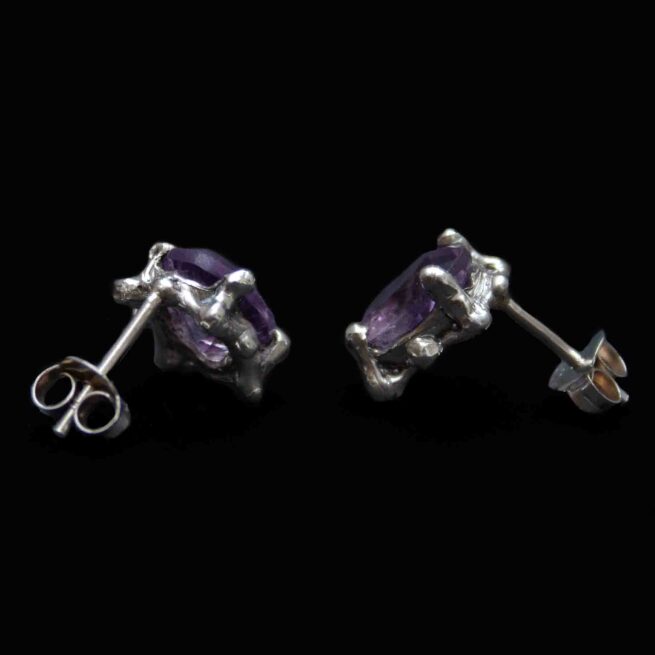 Clous d'Oreilles Améthyste – Image 3
