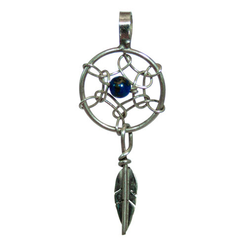 Small Lapis Dream Catcher Pendant