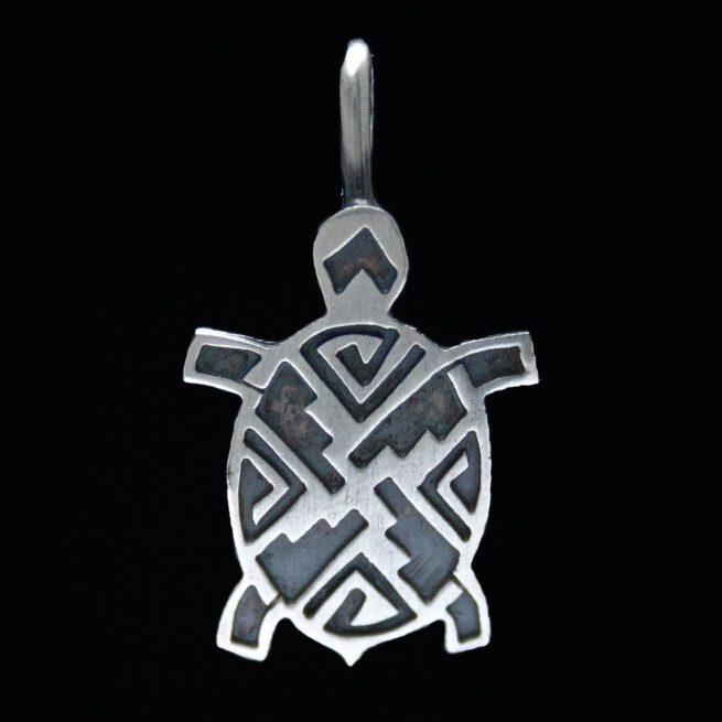 Petit Pendentif Tortue Argent