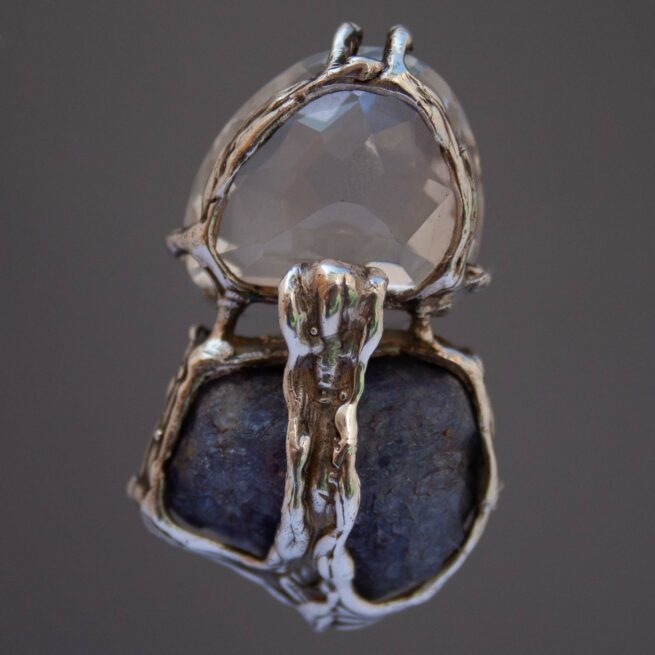 Pendentif Tanzanite Quartz Argent Sterling – Image 4