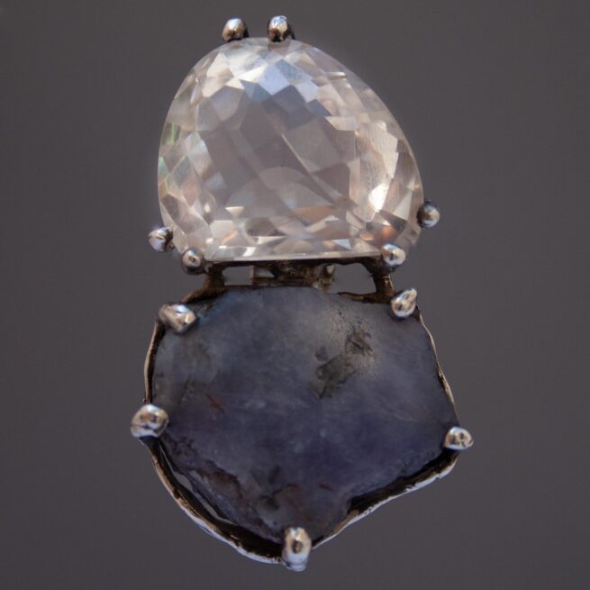 Pendentif Tanzanite Quartz Argent Sterling