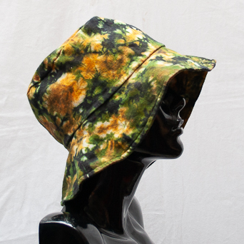 Chapeau Tie-Dye Jaune Vert Large