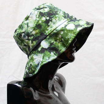 Green Tie-Dye Hat Large