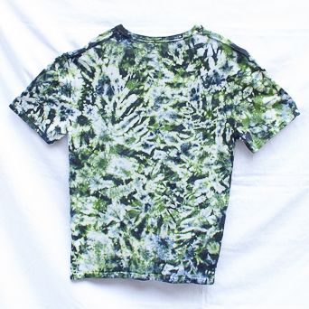 T-Shirt Lin Tie-Dye Vert L