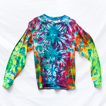 Multicolour Long-Sleeve Tie-Dye L