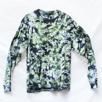 Green Tie-Dye Jumper L