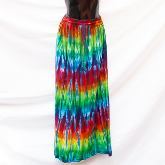 Long Rainbow Rayon Skirt S/M