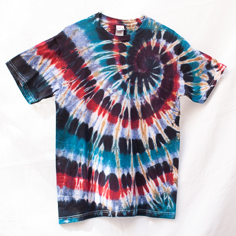 Red Blue Psychedelic T-Shirt M