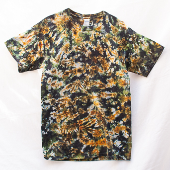 Yellow Green Tie-Dye T-Shirt M