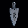 Small Turquoise Arrowhead Wolf Pendant - Image 3