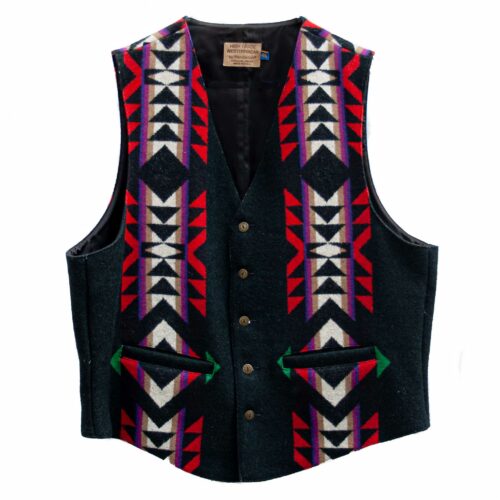 Vintage Black Pendleton Waistcoat