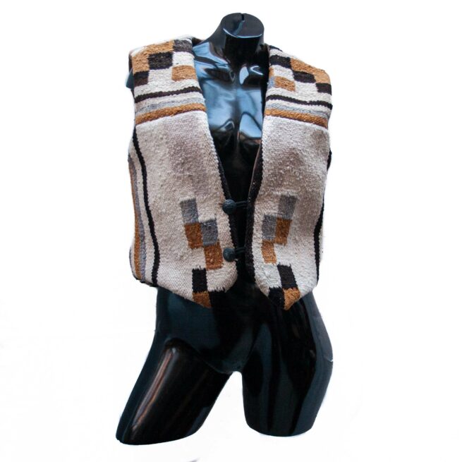 Gilet Sans Manches Laine Navajo Vintage