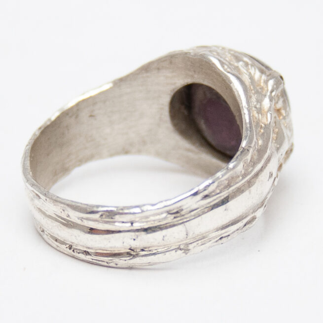 Star Ruby Sterling Silver Ring - Image 6