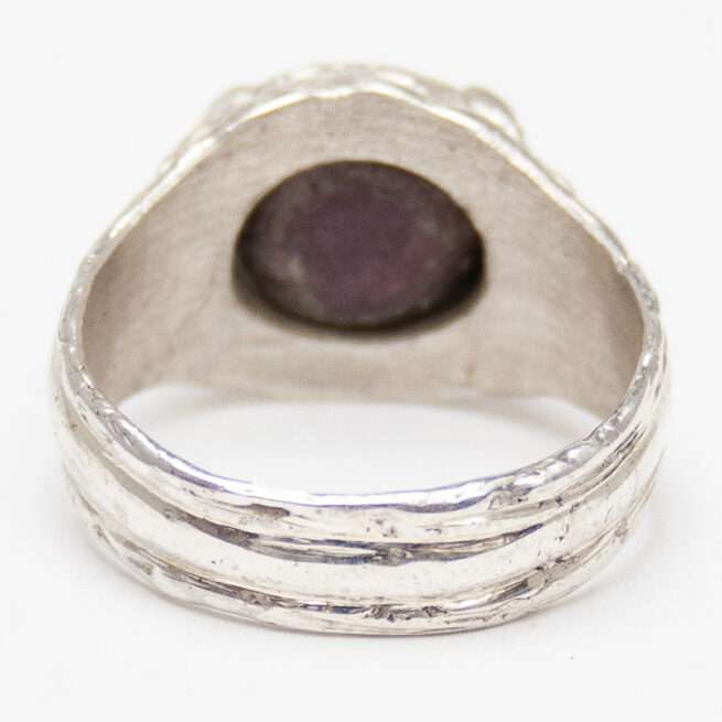 Star Ruby Sterling Silver Ring - Image 5