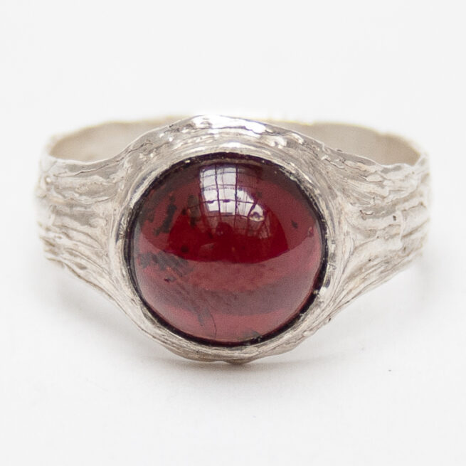 Almandine Garnet Sterling Silver Ring