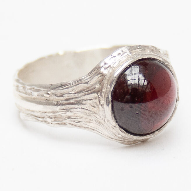 Bague Argent Grenat Almandin