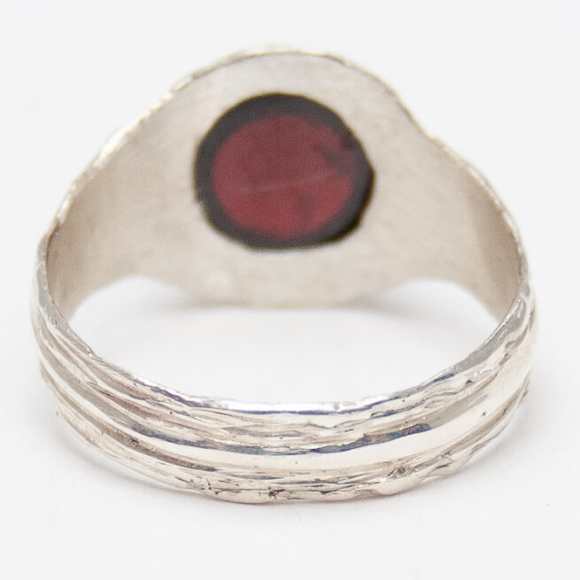 Almandine Garnet Sterling Silver Ring - Image 4