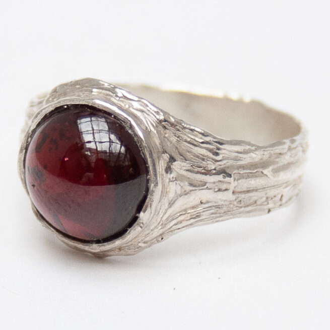 Almandine Garnet Sterling Silver Ring