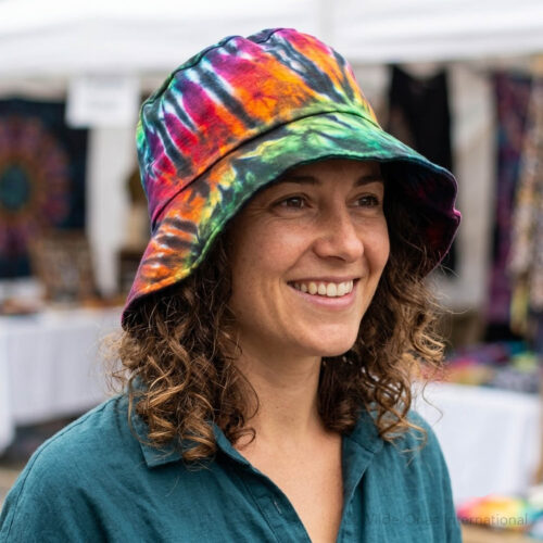 Multicolour Tie-Dye Hat Large
