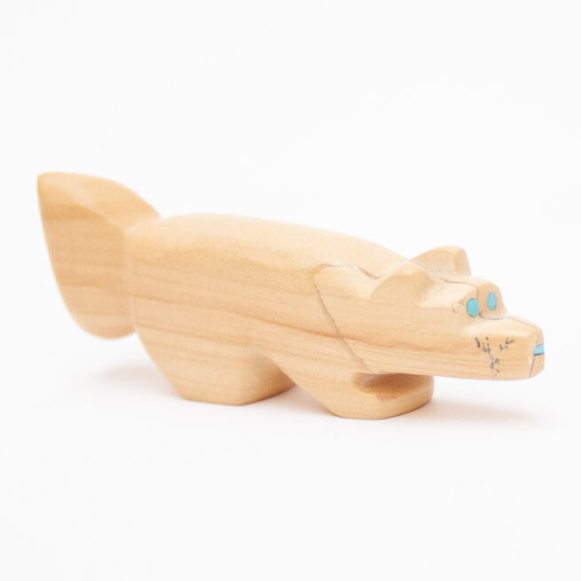 Yellow Jasper Wolf Zuni Carving - Image 5