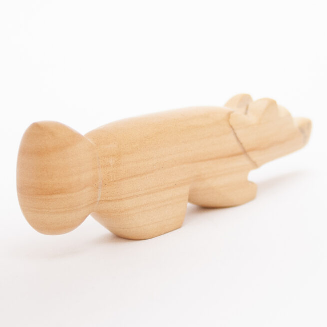 Yellow Jasper Wolf Zuni Carving - Image 4