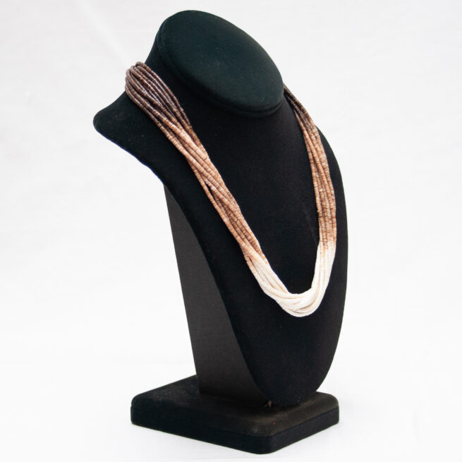 Ramona Bird 10-Strand Heishi Shell Necklace - Image 2