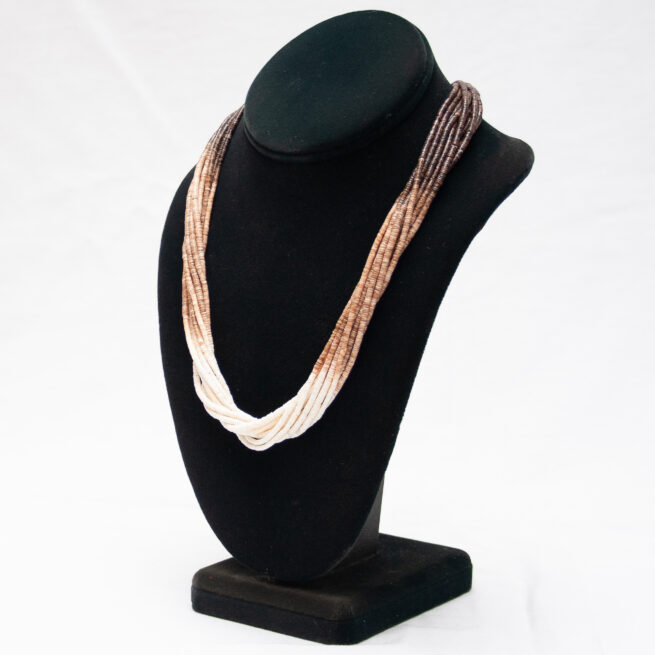 Ramona Bird 10-Strand Heishi Shell Necklace