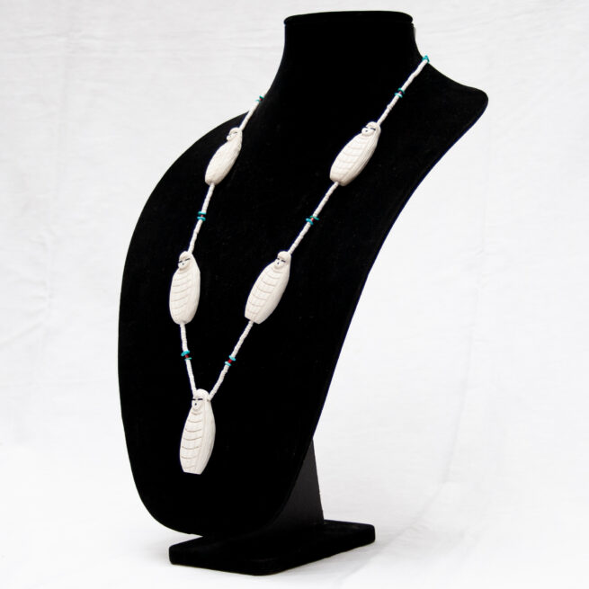 Vintage White Corn Maiden Necklace - Image 3