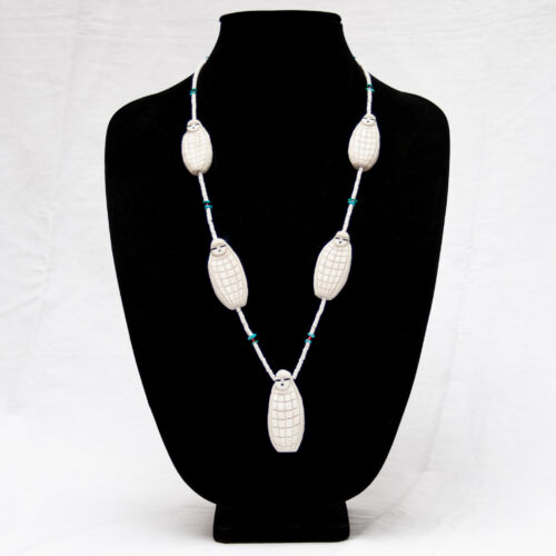 Vintage White Corn Maiden Necklace