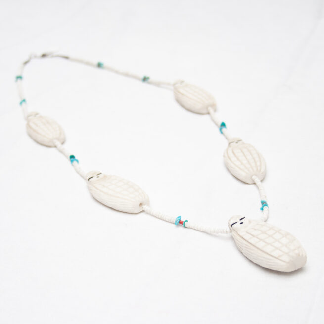 Vintage White Corn Maiden Necklace - Image 4