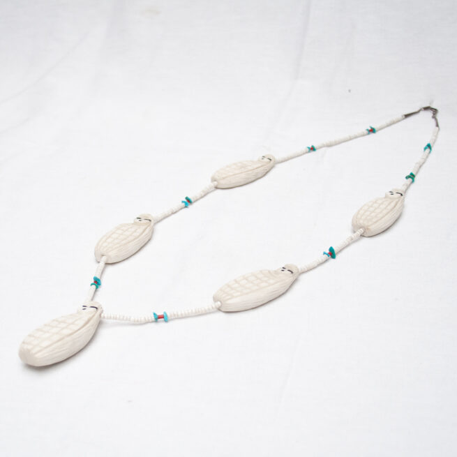 Vintage White Corn Maiden Necklace