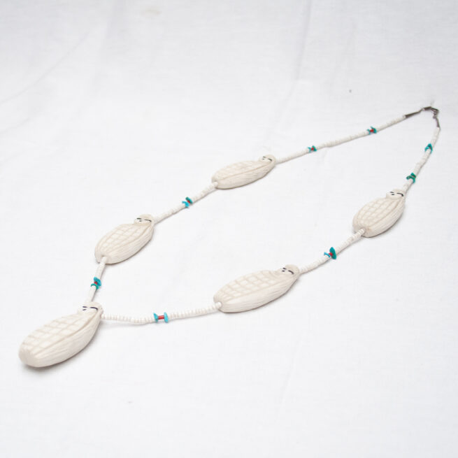 Vintage White Corn Maiden Necklace