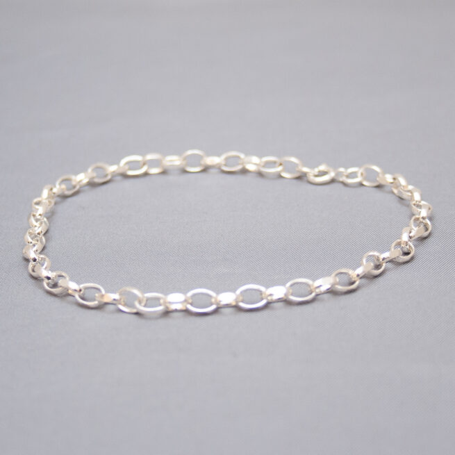 Sterling Silver Plain Ankle Bracelet