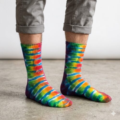 Rainbow Multicolour Socks L