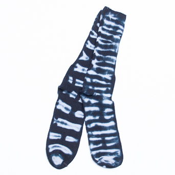 Monochrome Tie-Dye Socks L