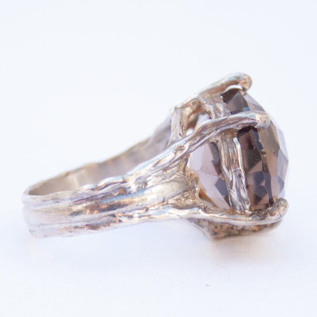 Bague Argent Sterling Quartz Fumé – Image 6