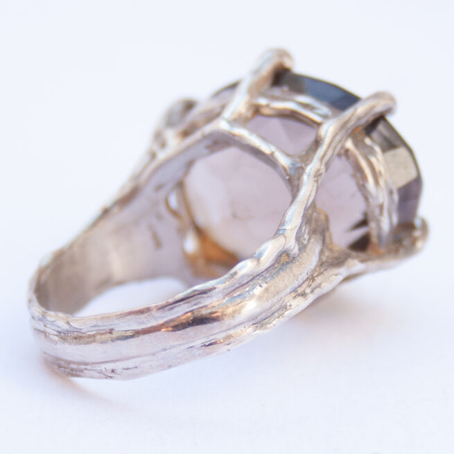 Bague Argent Sterling Quartz Fumé – Image 8