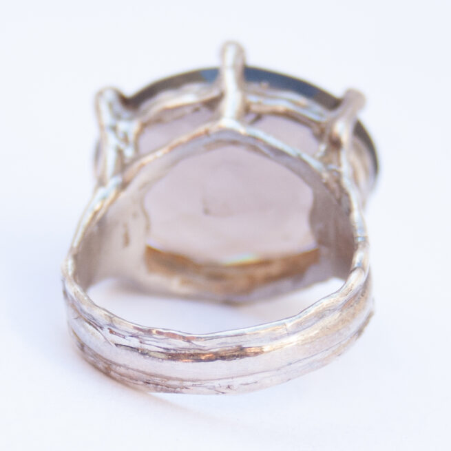 Bague Argent Sterling Quartz Fumé – Image 9