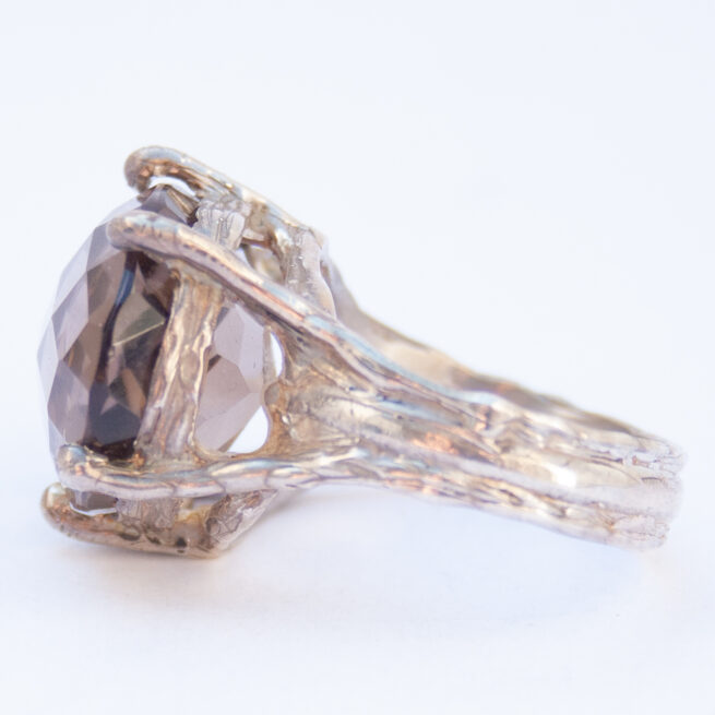 Bague Argent Sterling Quartz Fumé – Image 7