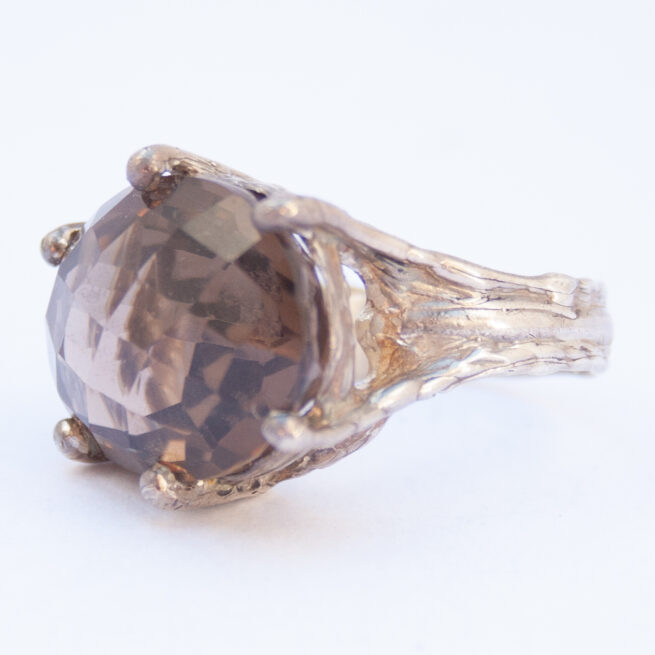 Bague Argent Sterling Quartz Fumé – Image 5