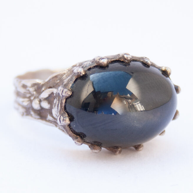 Black Star Diopside Sterling Silver Ring - Image 2