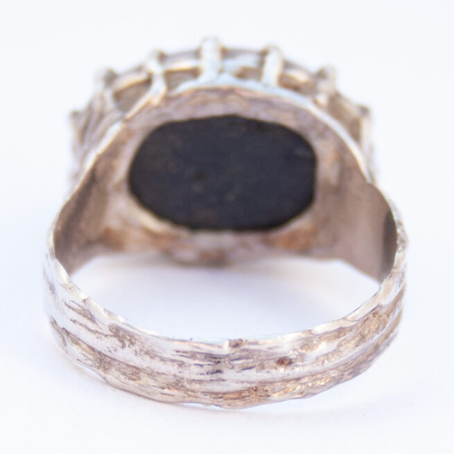 Black Star Diopside Sterling Silver Ring - Image 4