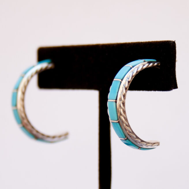 Boucles Créoles Turquoise Mary Chavez – Image 3